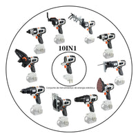 Versatile Woodworking Tool Set with 10 Functions